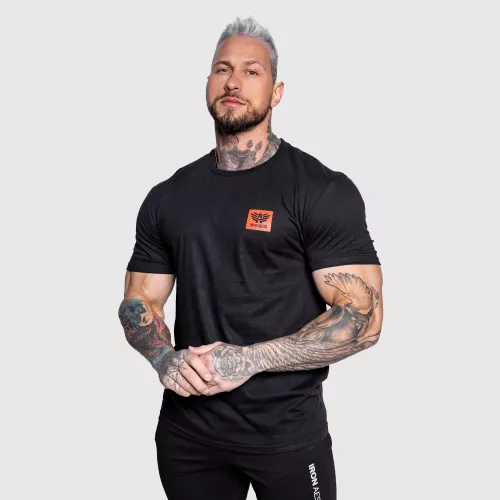 Férfi sportpóló Iron Aesthetics Quick, fekete