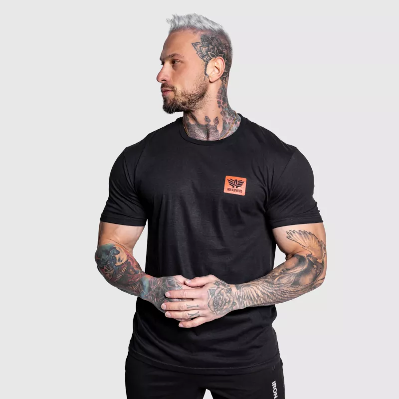 Férfi sportpóló Iron Aesthetics Quick, fekete-5