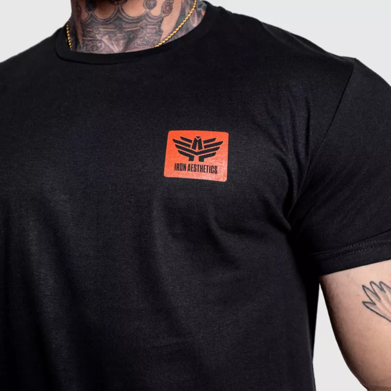 Férfi sportpóló Iron Aesthetics Quick, fekete-7