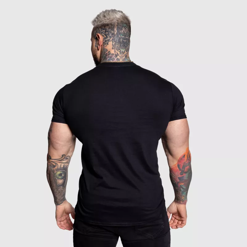 Férfi sportpóló Iron Aesthetics Circle, fekete-6