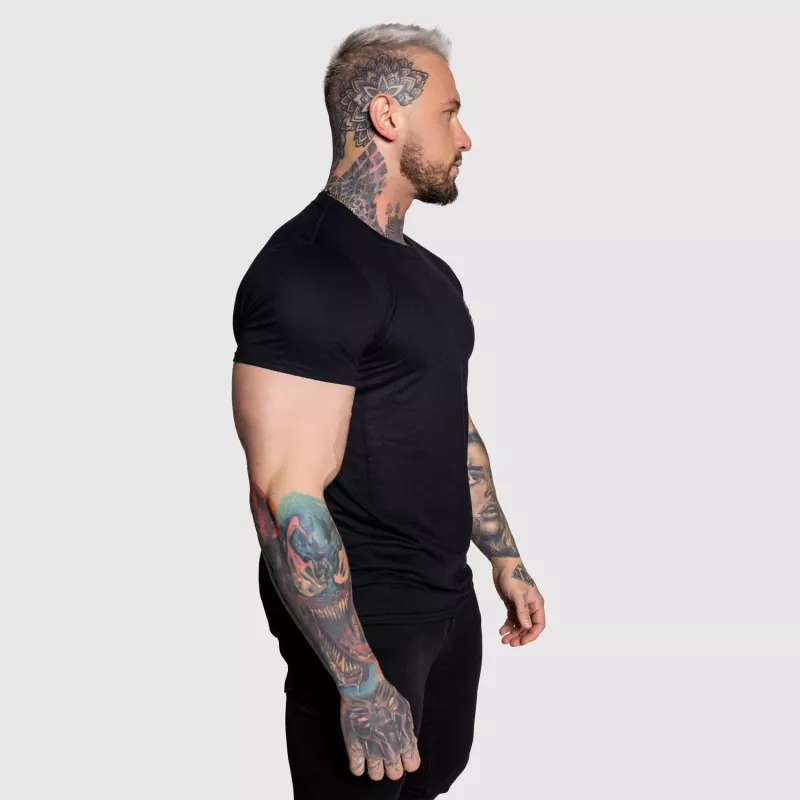 Férfi sportpóló Iron Aesthetics Circle, fekete-5