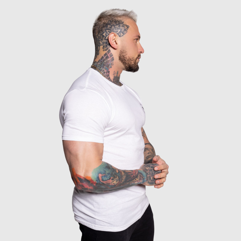 Férfi sportpóló Iron Aesthetics Circle, fehér · záber 6