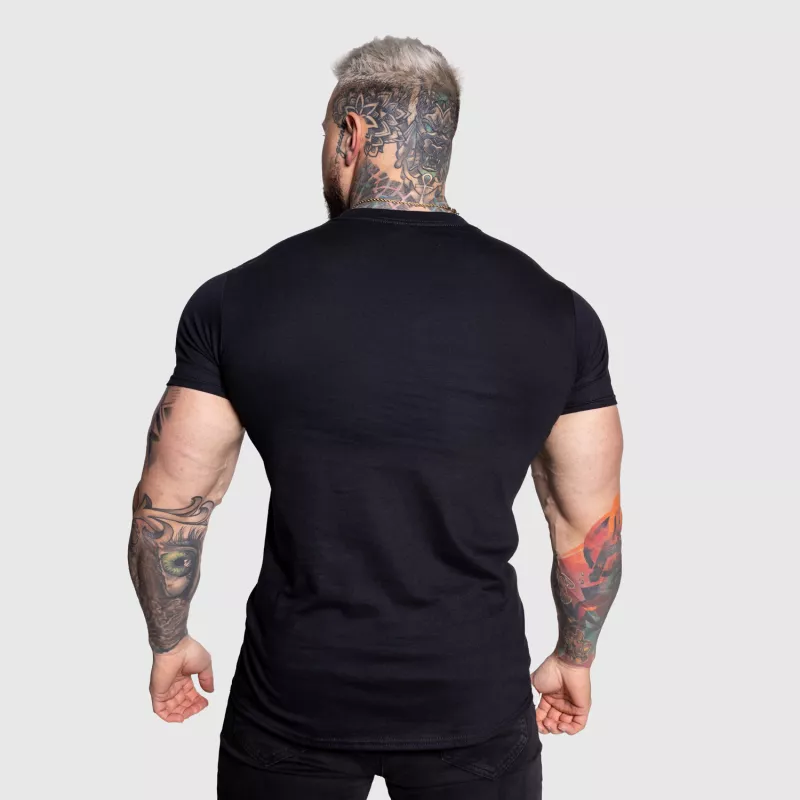 Férfi sportpóló Iron Aesthetics Urban, fekete-5