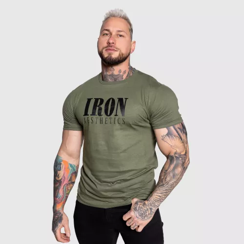 Férfi sportpóló Iron Aesthetics Urban, katonazöld