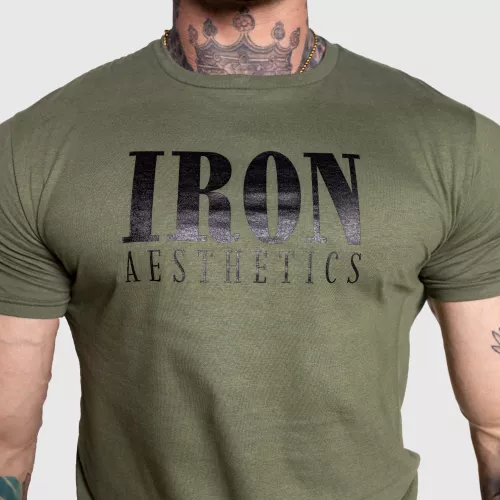 Férfi sportpóló Iron Aesthetics Urban, katonazöld
