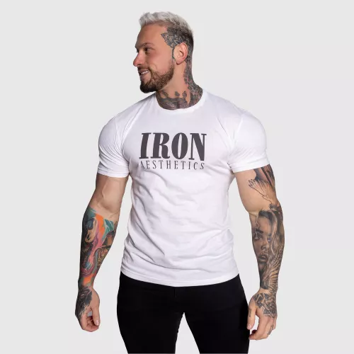 Férfi sportpóló Iron Aesthetics Urban, fehér
