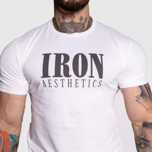 Férfi sportpóló Iron Aesthetics Urban, fehér