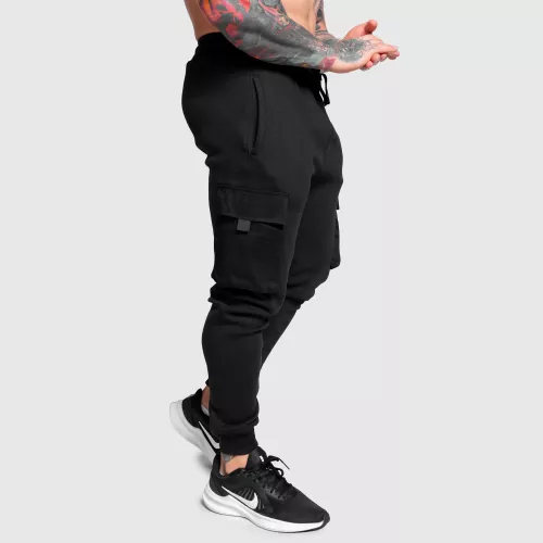 Férfi melegítőnadrág Iron Aesthetics Cargo Joggers, fekete