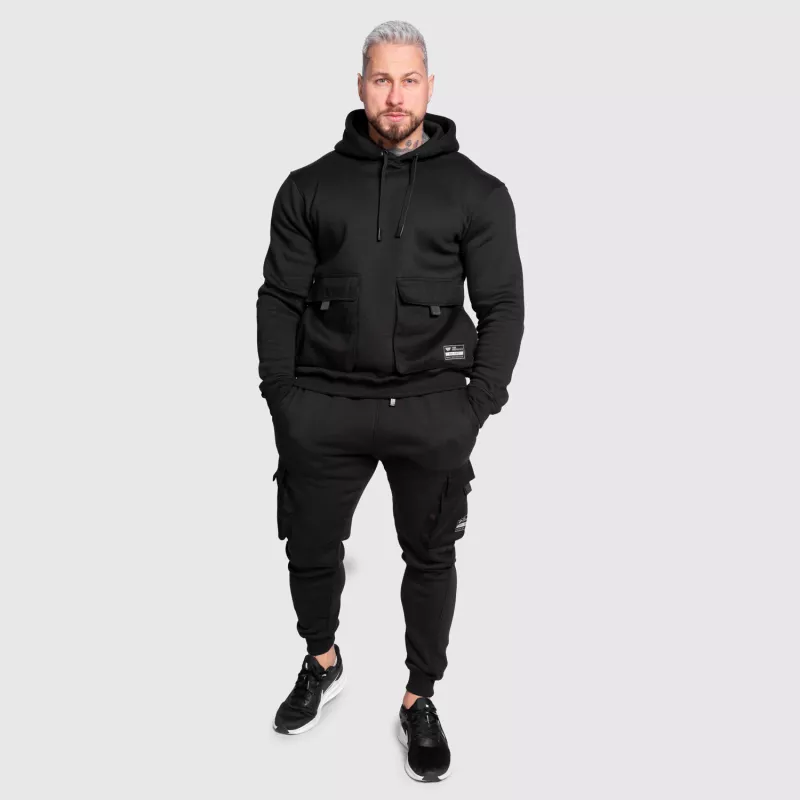 Férfi melegítőnadrág Iron Aesthetics Cargo Joggers, fekete-8