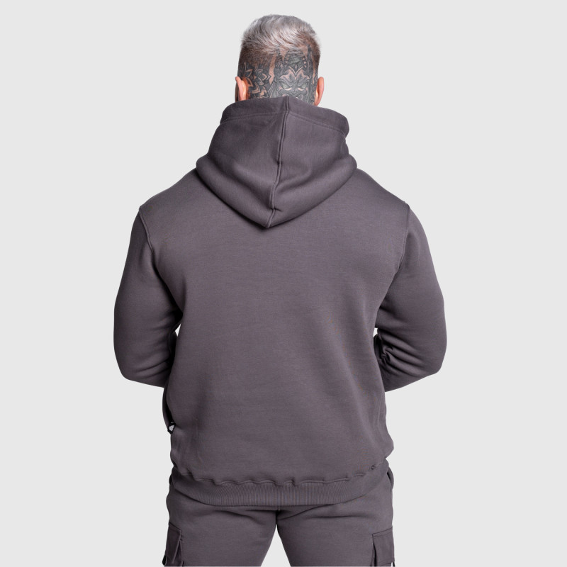 Kapucnis pulóver Iron Aesthetics Cargo Hoodie, sötétszürke · záber 7