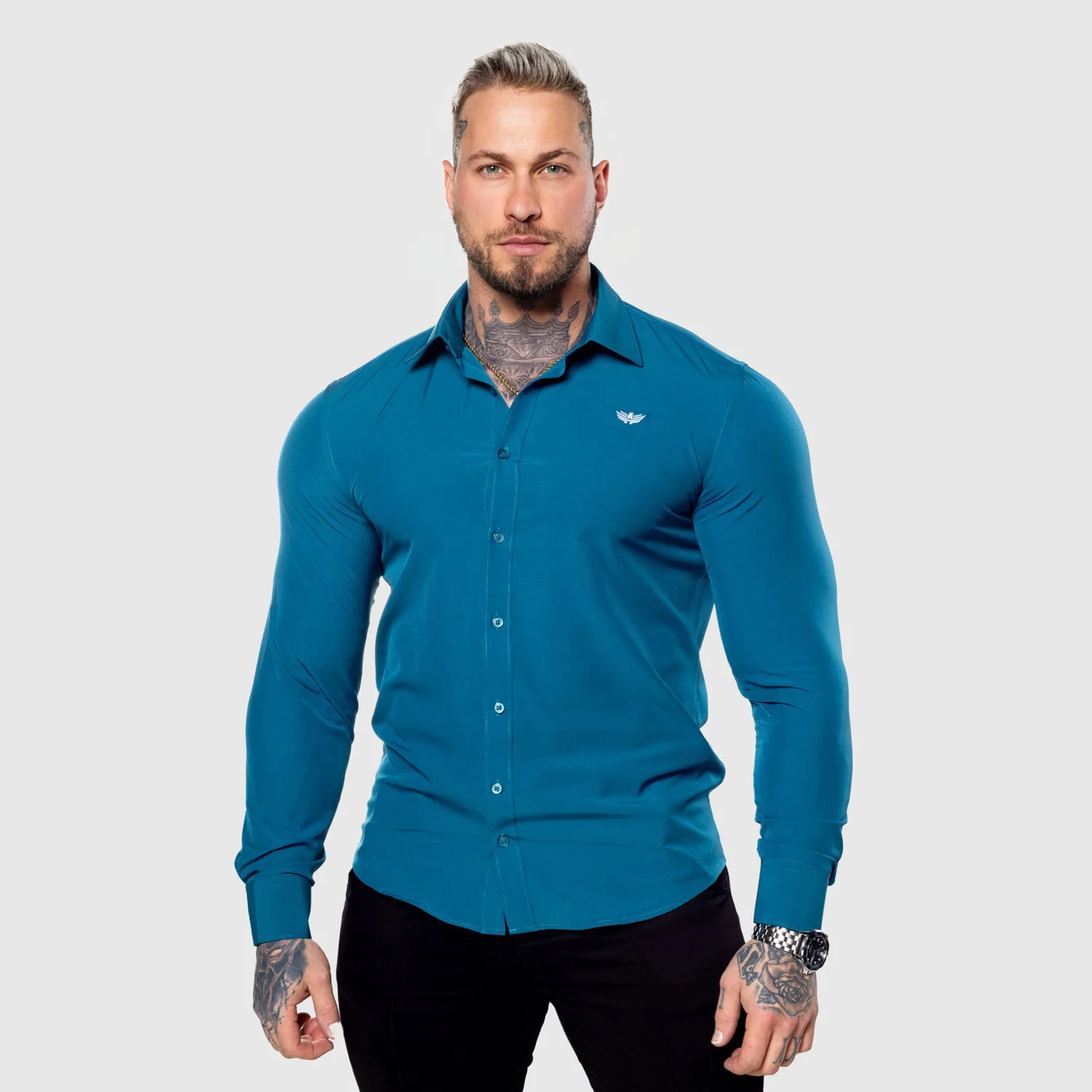 Sztreccs ing Iron Aesthetics Slim Stretch, smaragd-1