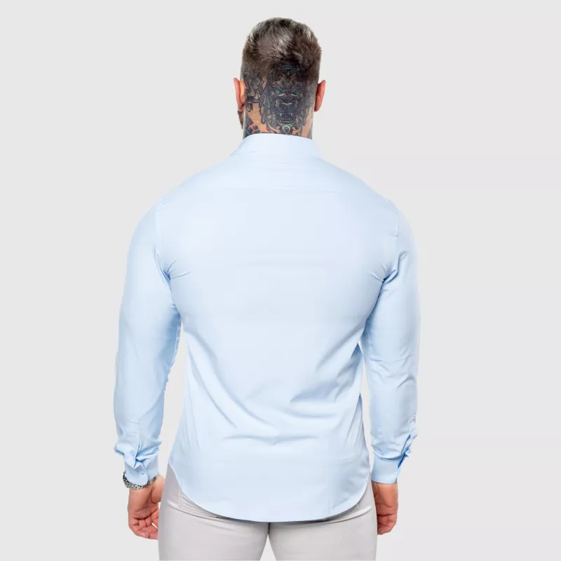Sztreccs ing Iron Aesthetics Slim Stretch, világoskék-4