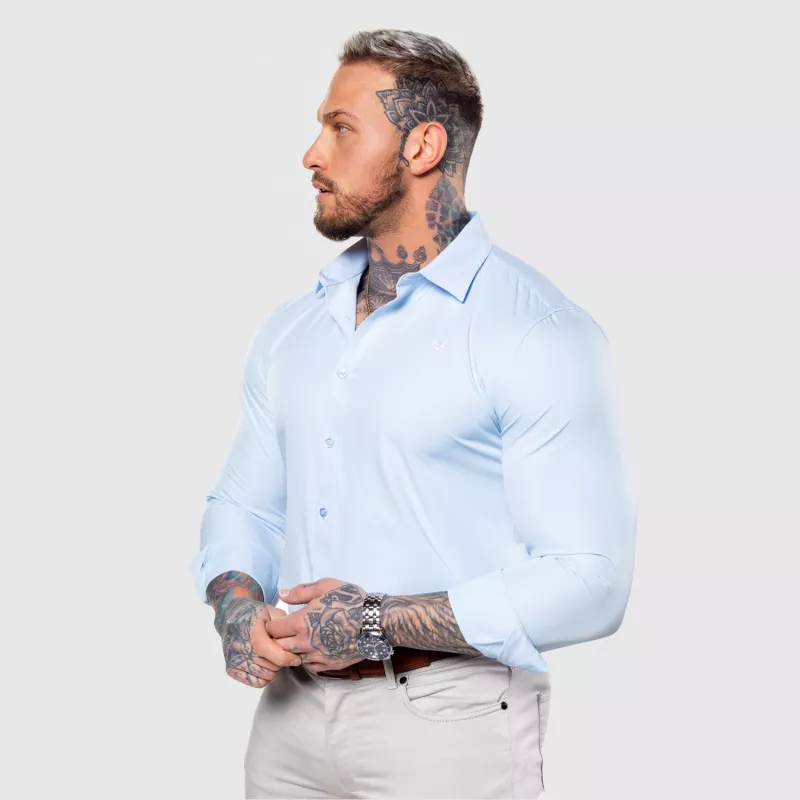 Sztreccs ing Iron Aesthetics Slim Stretch, világoskék-6