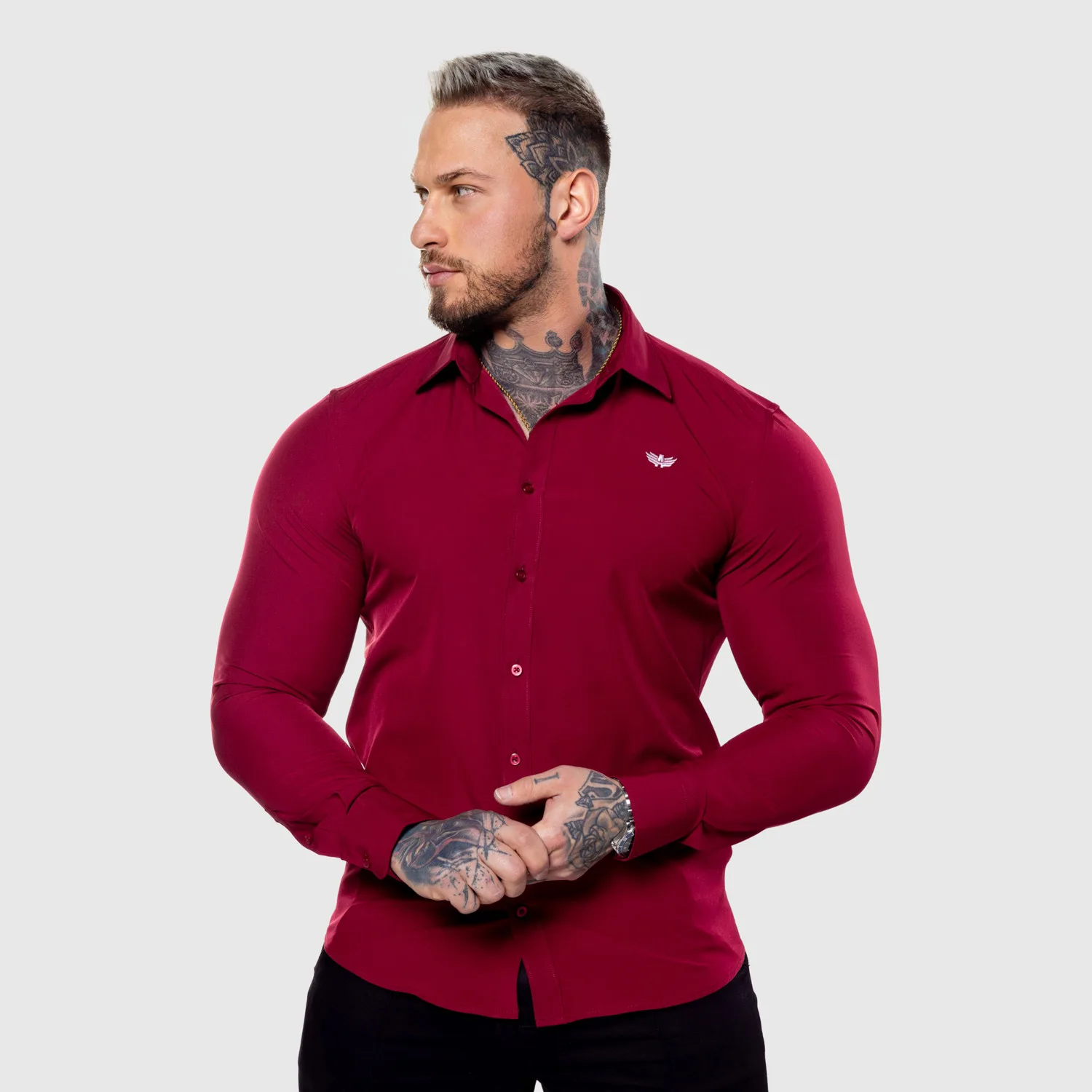 Sztreccs ing Iron Aesthetics Slim Stretch, bordó-1