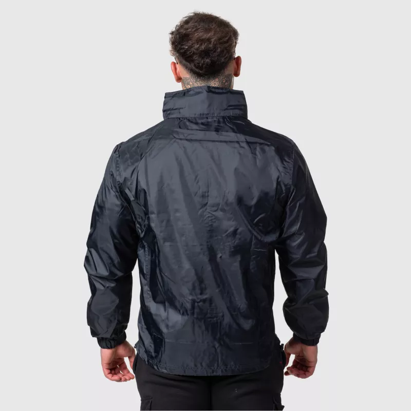 Férfi dzseki Iron Aesthetics Windblocker, fekete-6