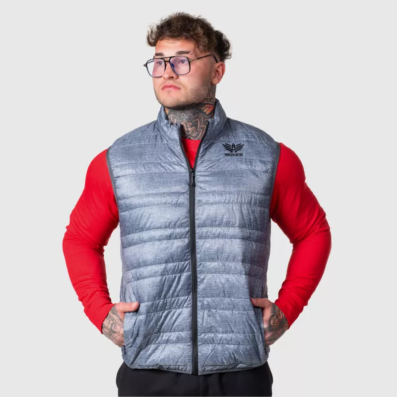 Férfi mellény Iron Aesthetics Bodywarmer, világosszürke-4
