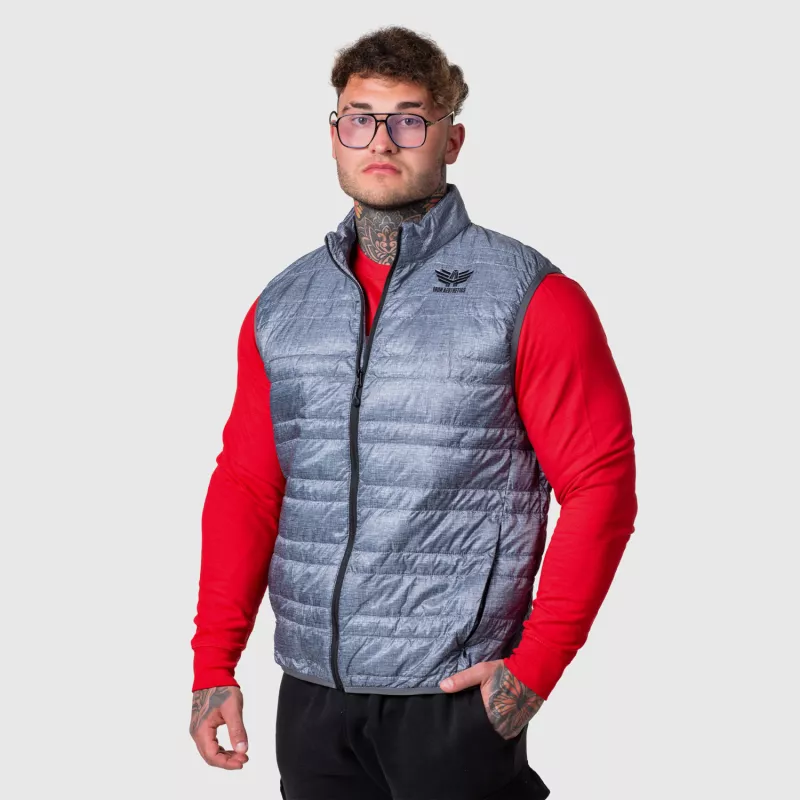 Férfi mellény Iron Aesthetics Bodywarmer, világosszürke-1