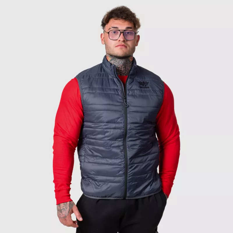 Férfi mellény Iron Aesthetics Bodywarmer, sötétszürke-1