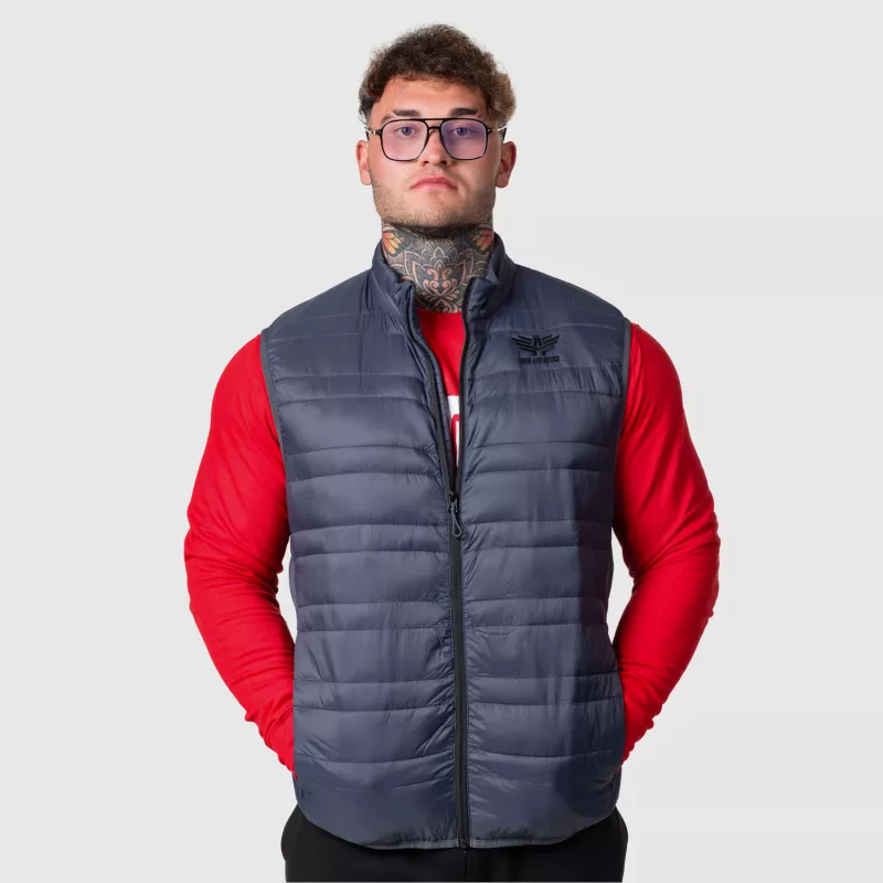 Férfi mellény Iron Aesthetics Bodywarmer, sötétszürke-4