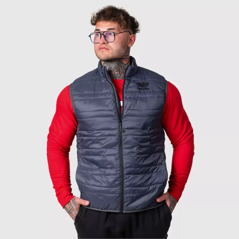 Férfi mellény Iron Aesthetics Bodywarmer, sötétszürke-5