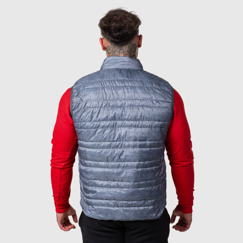 Férfi mellény Iron Aesthetics Bodywarmer, világosszürke · záber 7