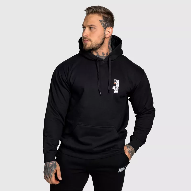Férfi fitness pulóver Iron Aesthetics Motive, fekete-1
