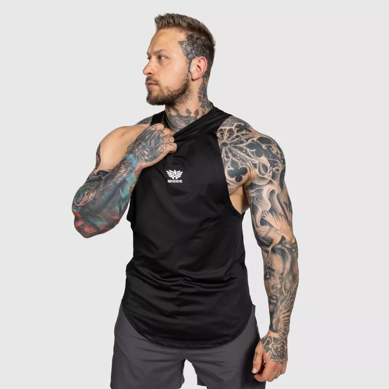 Edzőtrikó Iron Aesthetics Gym Tank, fekete-4