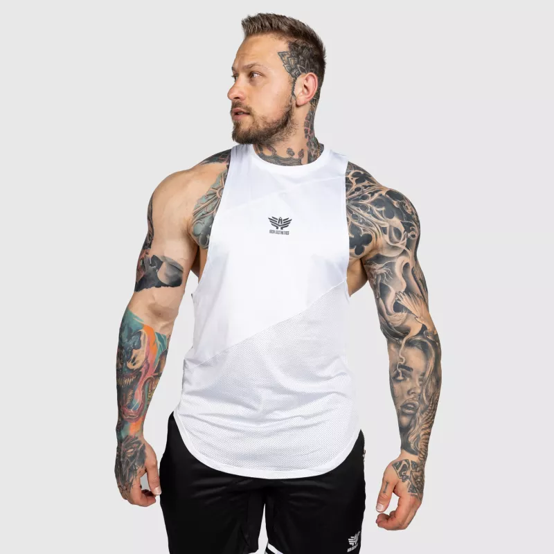 Edzőtrikó Iron Aesthetics Gym Tank, fehér-1