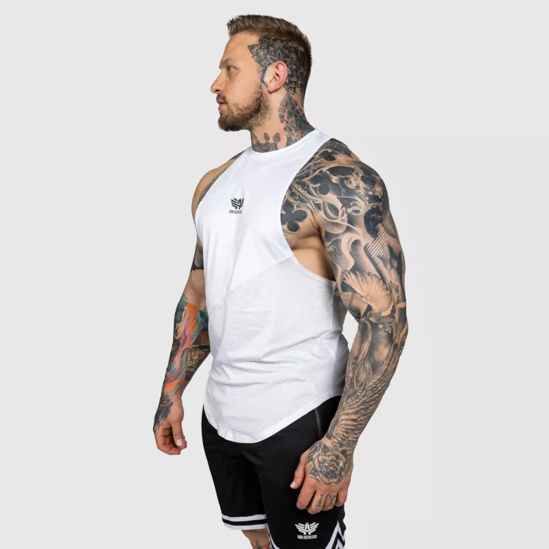 Edzőtrikó Iron Aesthetics Gym Tank, fehér-3