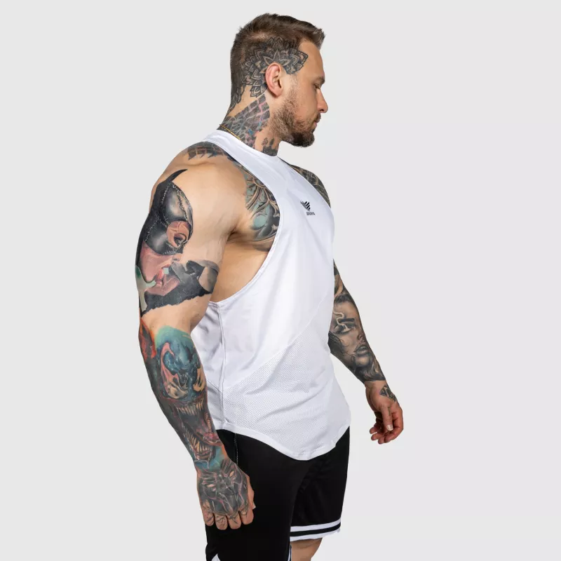 Edzőtrikó Iron Aesthetics Gym Tank, fehér-4