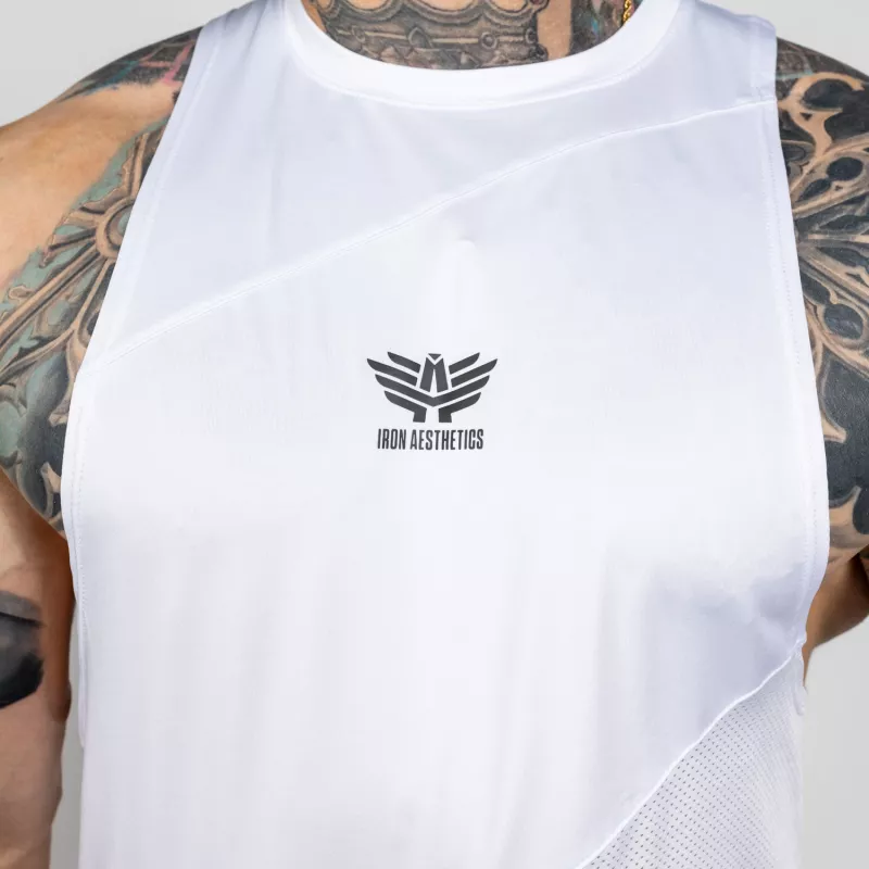 Edzőtrikó Iron Aesthetics Gym Tank, fehér-5