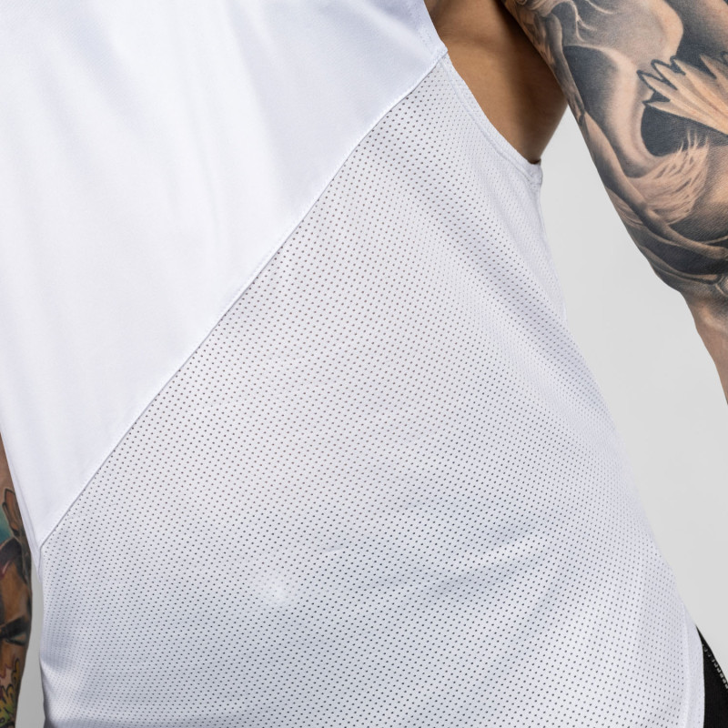 Edzőtrikó Iron Aesthetics Gym Tank, fehér · záber 6