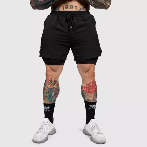 Funkcionális short SweatPro 2in1, fekete