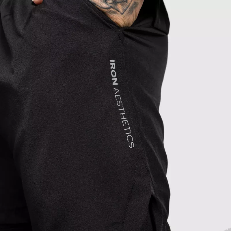 Funkcionális short Iron Aesthetics SweatPro 2in1, fekete-8