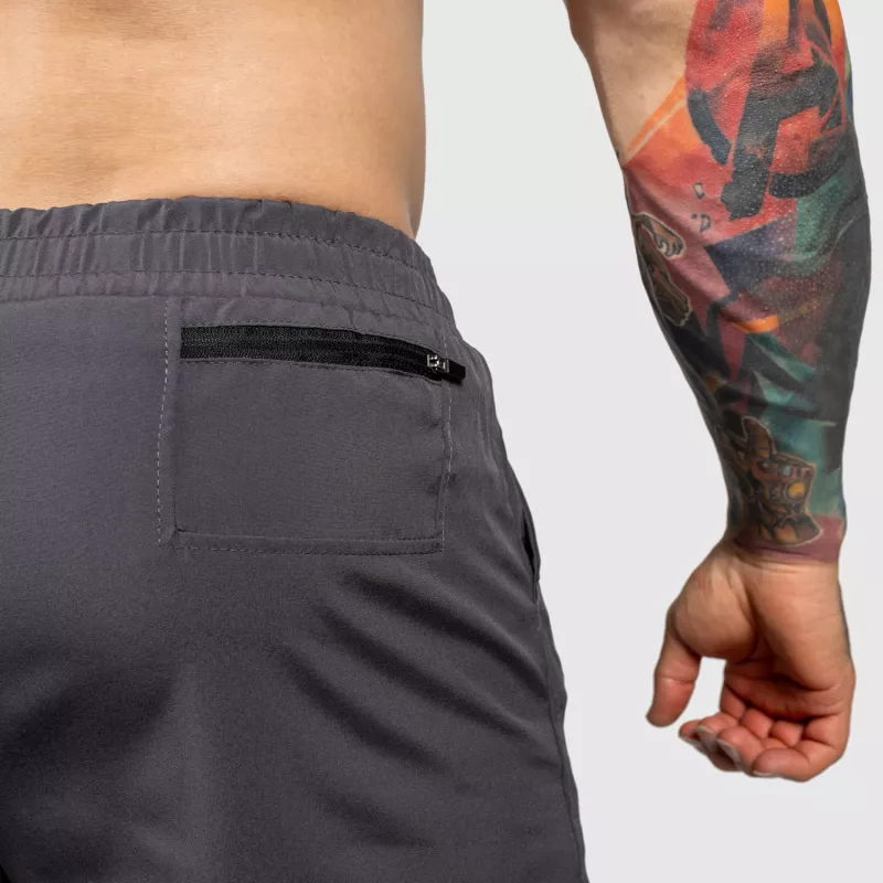 Funkcionális short Iron Aesthetics SweatPro 2in1, sötétszürke-9