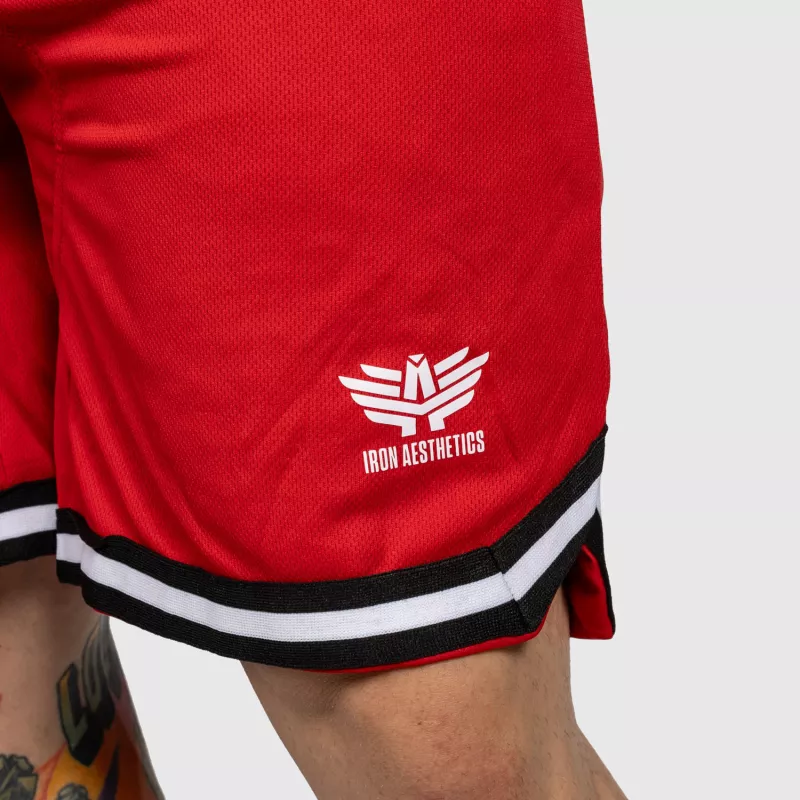 Edzőshort Iron Aesthetics Unleash, piros-6