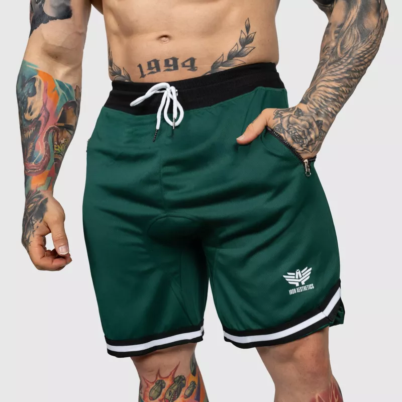 Edzőshort Iron Aesthetics Unleash, zöld-2