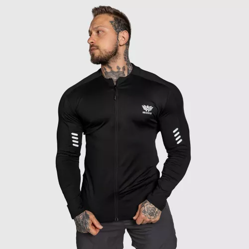 Cipzáros sportfelső Unstoppable, fekete