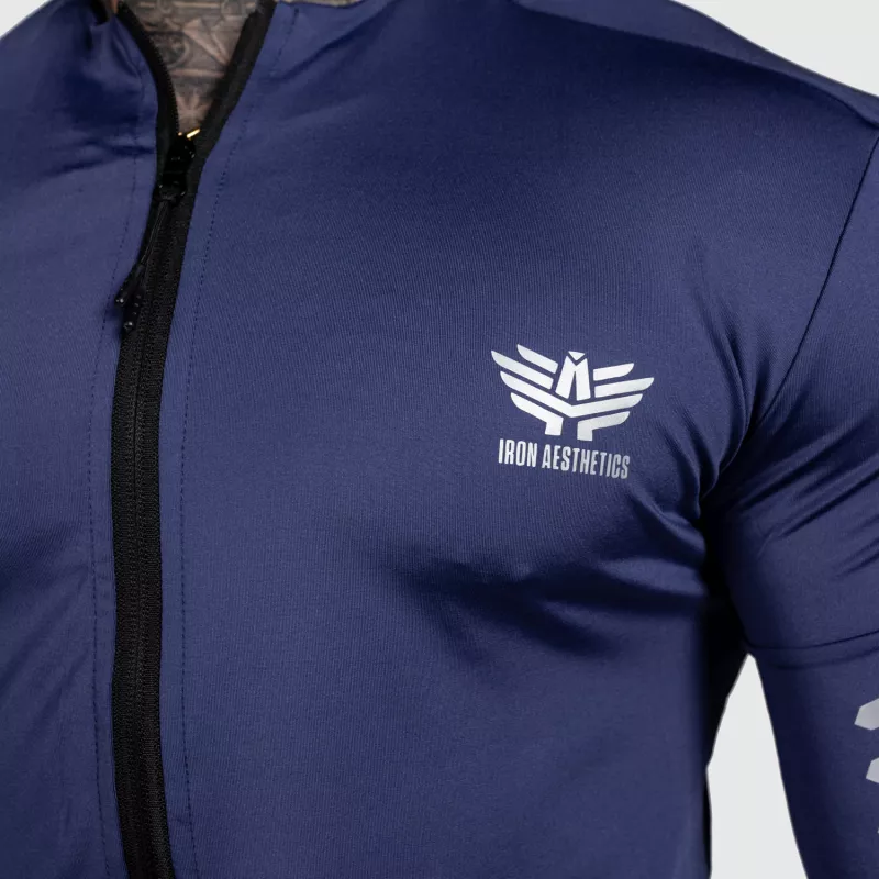 Cipzáros sportfelső Iron Aesthetics Unstoppable, kék-2