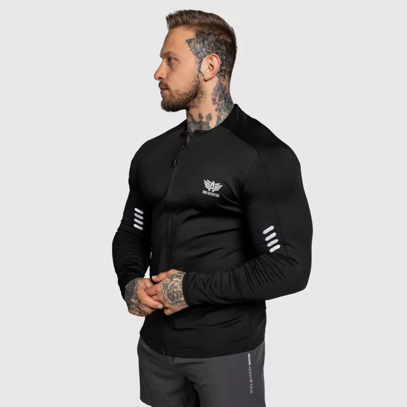 Cipzáros sportfelső Iron Aesthetics Unstoppable, fekete-5