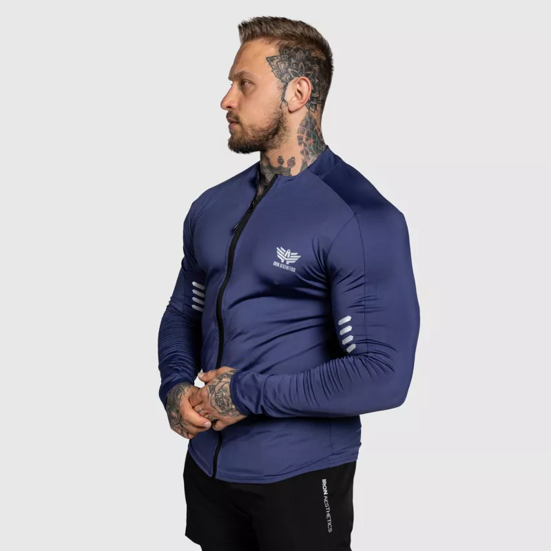 Cipzáros sportfelső Iron Aesthetics Unstoppable, kék-3