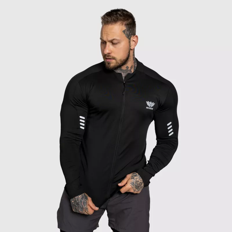 Cipzáros sportfelső Iron Aesthetics Unstoppable, fekete-6