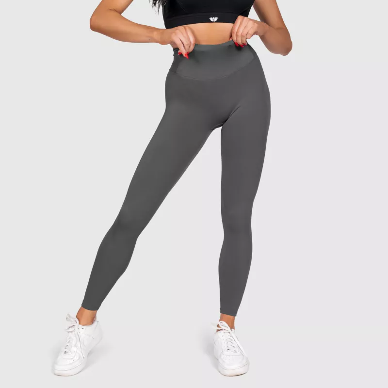 Magasderekú leggings Iron Aesthetics Adapt, szürke-2