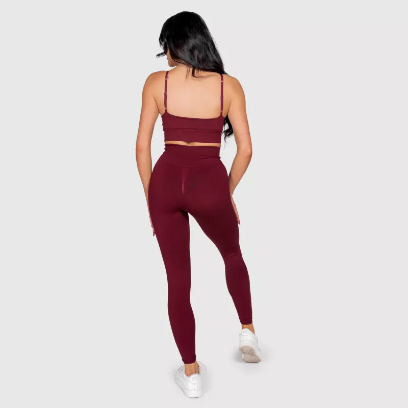 Sportleggings Iron Aesthetics Inspire, bordó-7