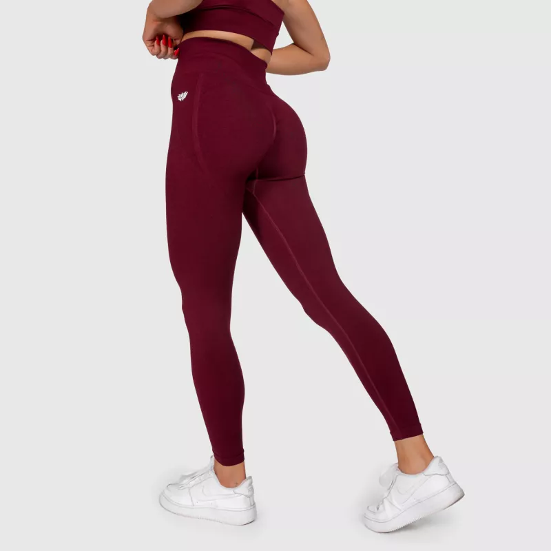 Sportleggings Iron Aesthetics Inspire, bordó-1