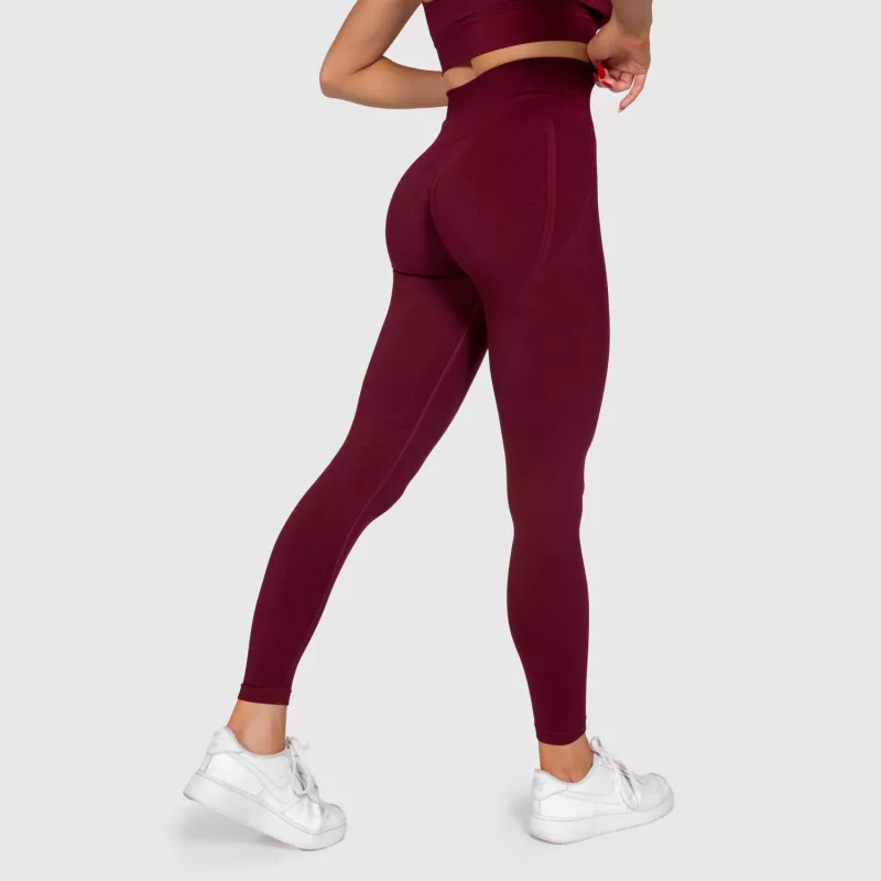 Sportleggings Iron Aesthetics Inspire, bordó-5
