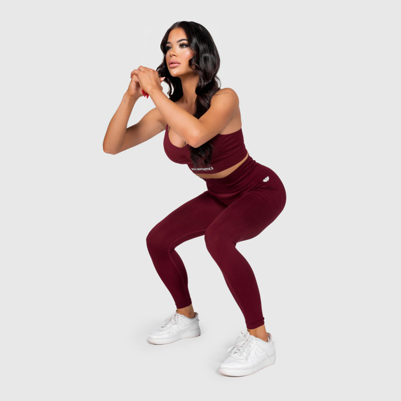 Sportleggings Iron Aesthetics Inspire, bordó · záber 9