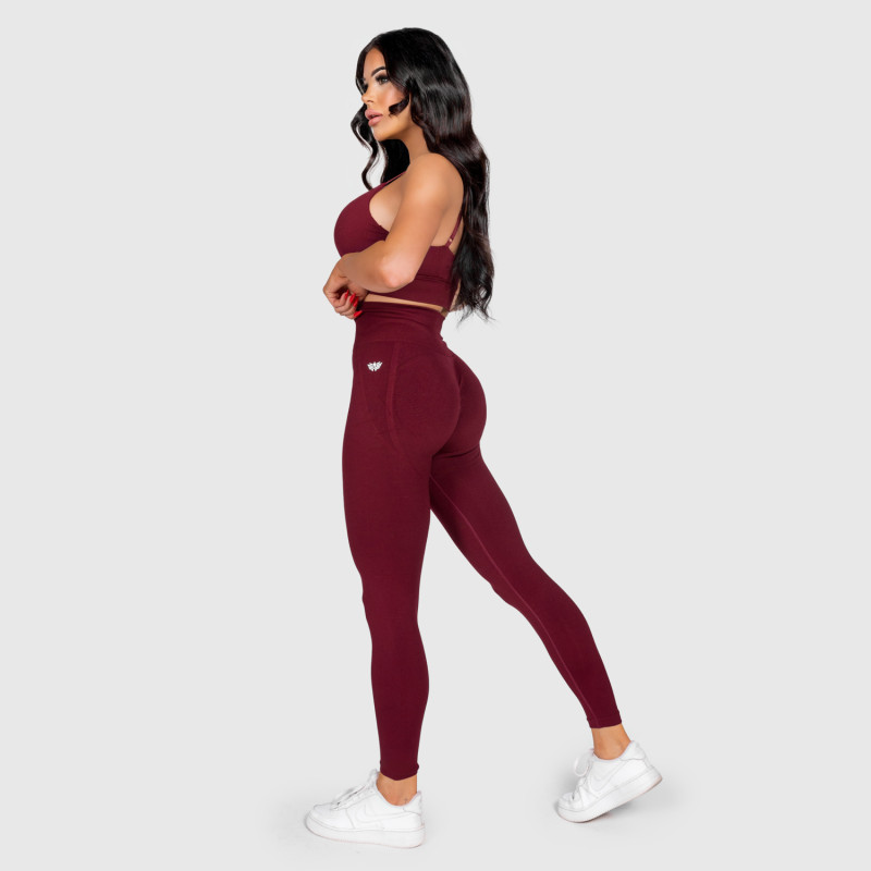 Sportleggings Iron Aesthetics Inspire, bordó · záber 11