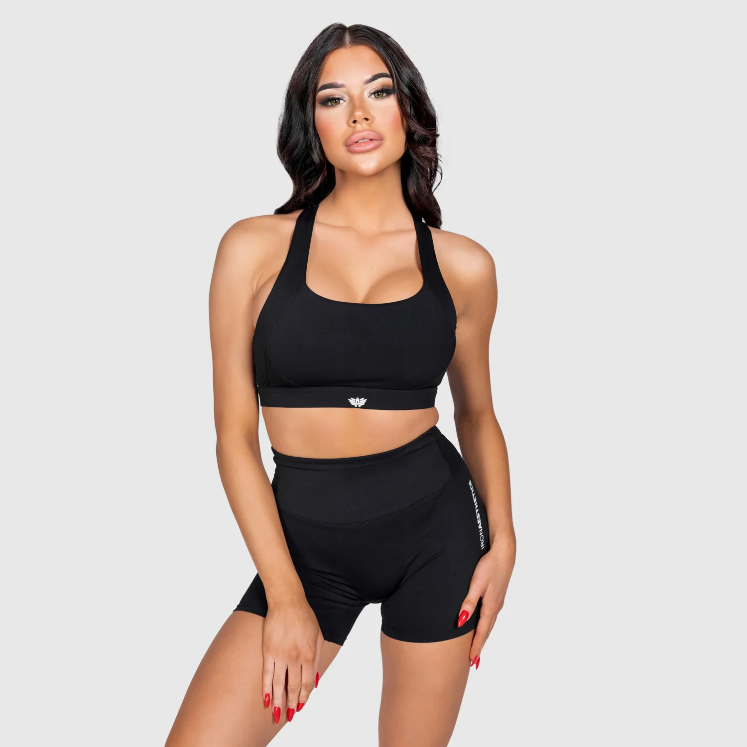 Sportmelltartó Iron Aesthetics Reflex, fekete-1