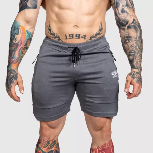 Sportos short Iron Aesthetics Lightning, sötétszürke
